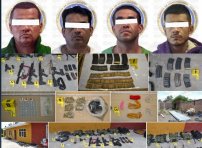 Un arsenal, drogas, explosivos y CUATRO secuestrados, lo que tenía un GRUPO de criminales