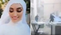 Novia Libanesa que se encontraba en SESIÓN DE FOTOS fue sorprendida por explosión en Beirut (VIDEO)