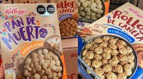 Con exceso de calorías y azúcar, Kelloggs vende CEREAL de Pan De Muerto en México