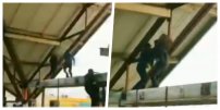 De esta forma fue como POLICÍAS EVITARON que hombre atentara contra su vida en el Metro (VIDEO)