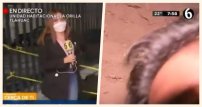 Camarógrafo de NOTICIERO se distrae y cae a socavón durante TRANSMISIÓN en vivo (VIDEO)