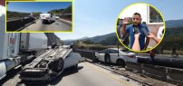 “ El Mijis” sufre VOLCADURA en autopista; resulta con lesiones leves
