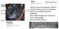 Supuestos restos de METEORITO son vendidos en Facebook en 1 mdp