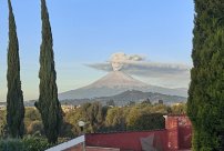 Se vuelve tendencia fumarola del Popocatépetl por su forma de “Catrina”