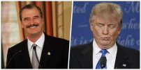 Celebra Vicente Fox caída de Donald Trump y que “México no pagó el muro”