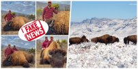 Conanp asegura que FOTO de caza de bisonte en Coahuila es FALSA