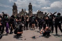 Reporta CDMX SALDO BLANCO en marcha feminista en Centro Histórico
